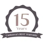 Minimum 15 year warranty