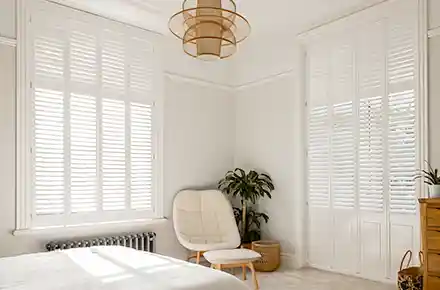 Aurora White Teak Shutters
