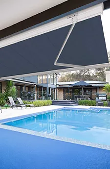 Manyana Folding Arm Awning Canberra | Aurora Window Furnishings