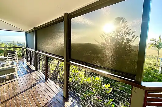eZip outdoor blinds Canberra | Aurora Window Furnishings