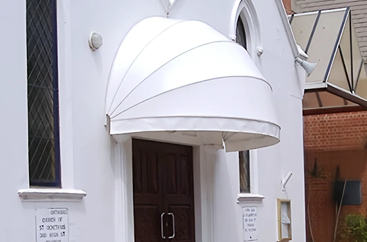 Bow canopy with heritage design by Aurora Designs