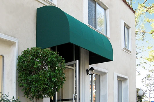 Convex canopy heritage awning by Aurora Designs