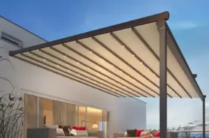 Pergotex - Retractable pergola awnings create outdoor comfort