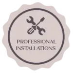 Aurora Designs badge icon for professional window furnishing installations.