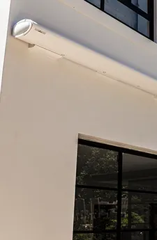 Outdoor entertainment area with Opal awning