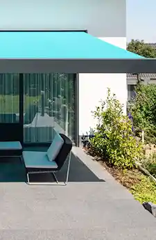 Retracted Kubata awning Canberra