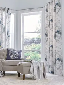 Laura Ashley Midnight Blue Belvedere | Curtain Fabric | Aurora Window Furnishings