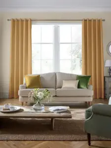 Laura Ashley Gold Easton | Curtain Fabric | Aurora Window Furnishings