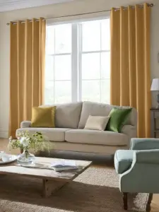 Laura Ashley Gold Easton | Curtain Fabric | Aurora Window Furnishings