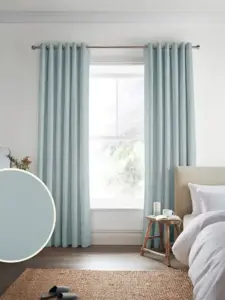 Laura Ashley Seaspray Blue Easton | Curtain Fabric | Aurora Window Furnishings