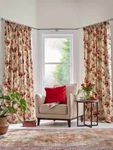 Laura Ashley Cranberry Gosford | Curtain Fabric | Aurora Window Furnishings