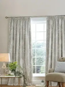 Laura Ashley Dove Grey Josette | Curtain Fabric | Aurora Window Furnishings