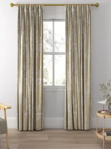 Laura Ashley Gold Josette | Curtain Fabric | Aurora Window Furnishings