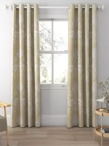 Laura Ashley Gold Josette | Curtain Fabric | Aurora Window Furnishings