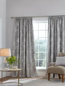 Laura Ashley Steel Grey Josette | Curtain Fabric | Aurora Window Furnishings