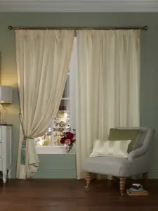 Laura Ashley Oyster Lille Stripe | Curtain Fabric | Aurora Window Furnishings