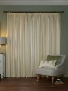 Laura Ashley Oyster Lille Stripe | Curtain Fabric | Aurora Window Furnishings