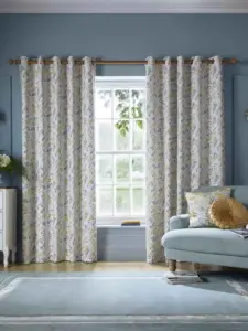 Laura Ashley Ochre Yellow Longston Sprig | Curtain Fabric | Aurora Window Furnishings