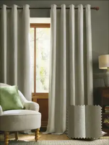 Laura Ashley Sage Grey Milbourne Herringbone | Curtain Fabric | Aurora Window Furnishings