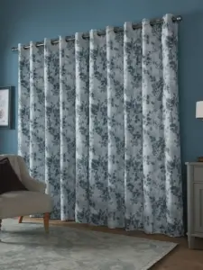 Laura Ashley Smoke Blue Millhayes | Curtain Fabric | Aurora Window Furnishings