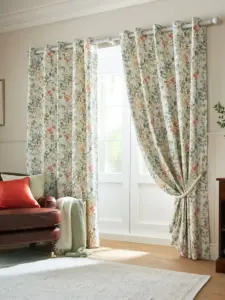 Laura Ashley Fern Green Old Castle Leaves | Curtain Fabric | Aurora Window Furnishings