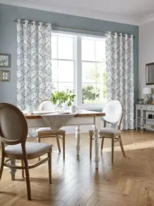 Laura Ashley Blue Parterre | Curtain Fabric | Aurora Window Furnishings