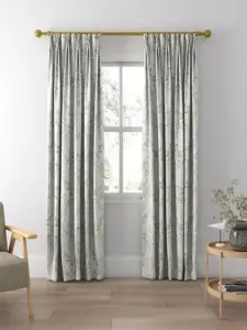 Laura Ashley Sage Green Parterre | Curtain Fabric | Aurora Window Furnishings