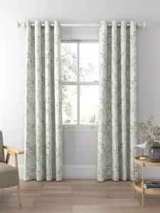 Laura Ashley Sage Green Parterre | Curtain Fabric | Aurora Window Furnishings