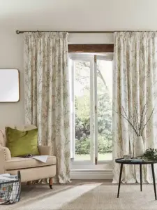 Laura Ashley Hedgerow Green Pussy Willow | Curtain Fabric | Aurora Window Furnishings