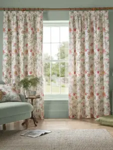 Laura Ashley Pale Cranberry Rosalind | Curtain Fabric | Aurora Window Furnishings