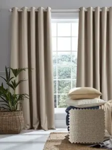 Laura Ashley Natural Stephanie | Curtain Fabric | Aurora Window Furnishings