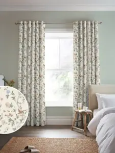 Laura Ashley Sage Apricot Summer Palace | Curtain Fabric | Aurora Window Furnishings