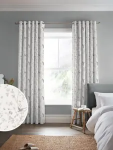 Laura Ashley Dove Grey Summer Palace | Curtain Fabric | Aurora Window Furnishings