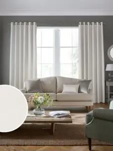 Laura Ashley Dove Grey Swanson | Curtain Fabric | Aurora Window Furnishings