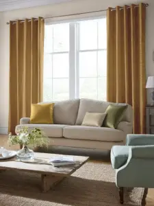 Laura Ashley Orange Swanson | Curtain Fabric | Aurora Window Furnishings