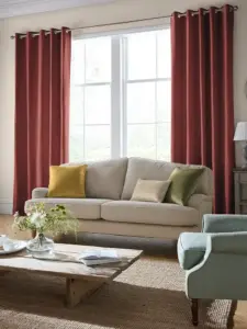 Laura Ashley Red Swanson | Curtain Fabric | Aurora Window Furnishings