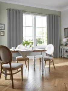 Laura Ashley Steel Grey Swanson | Curtain Fabric | Aurora Window Furnishings
