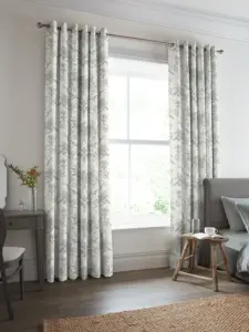 Laura Ashley Steel Grey Tuileries | Curtain Fabric | Aurora Window Furnishings