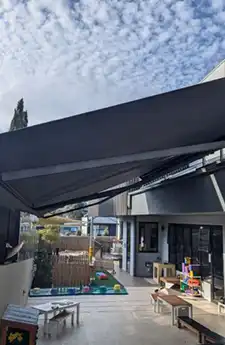 Aurora Merimbula Canberra Folding Arm Awning | Aurora Window Furnishings