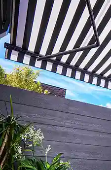 Aurora Noosa Folding Arm Awning Canberra | Aurora Window Furnishings