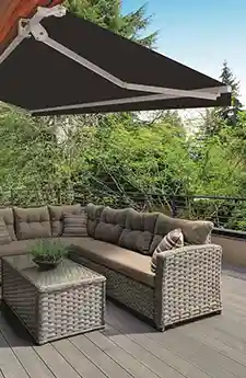 Aurora Noosa Folding Arm Awning Canberra | Aurora Window Furnishings