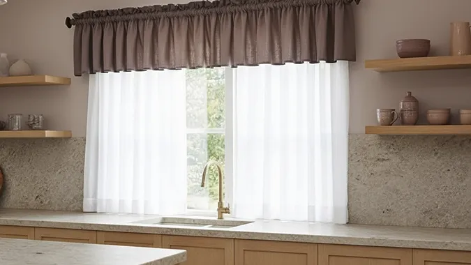 Valance curtains Canberra | Kitchen curtains | Aurora Window Furnishings