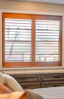 Aurora Window Furnishings | Aurora Western Red Cedar Shutters Canberra