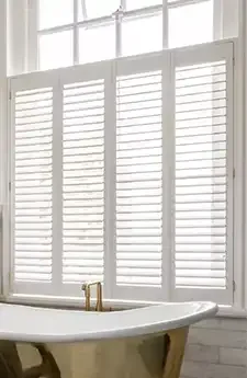 Aurora White Teak Shutters