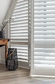 Aurora White Teak Shutters Canberra | Aurora Window Furnishings