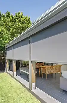 Canberra Straight Drop Awning | Aurora Window Furnishings
