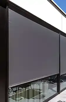 Canberra Straight Drop Awning | Aurora Window Furnishings