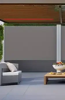 Canberra Straight Drop Awning | Aurora Window Furnishings