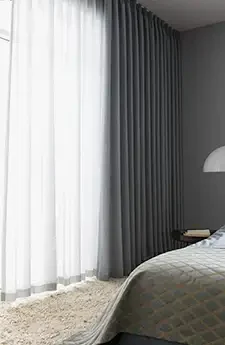 Canberra Double Curtains | Aurora Window Furnishings