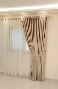 Canberra Double Curtains | Aurora Window Furnishings